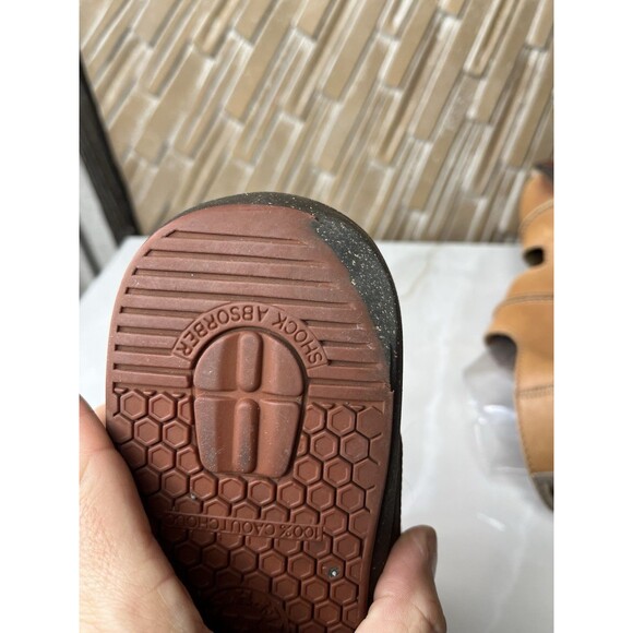Mephisto Men Sandals Air Relaxed Shoes Sz 44 Us 10.5 11  Tan Leather main image 4